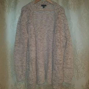Primary Fuzzy Open Cardigan